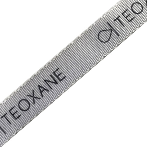 Репсовая ленточка с печатью лого TEOXANE